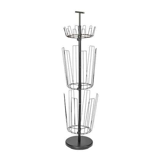 Household Essentials 4.5ft. Matte Black 3-Tier Boot Storage Tree
